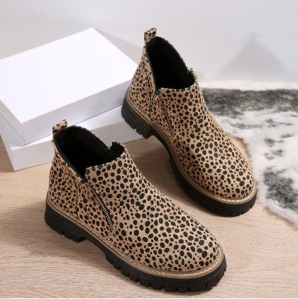 Autumn Winter Suede Shoes Women