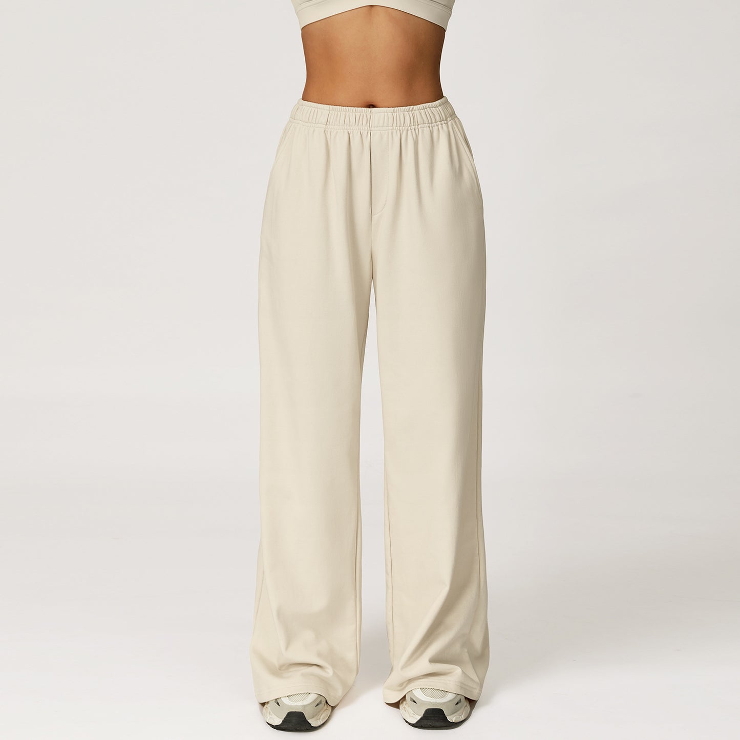 High Waist Long Wide-Leg Pants