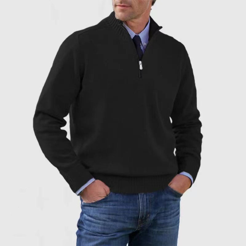 Men's Stand Collar Sweater