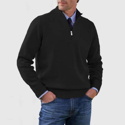 Men's Stand Collar Sweater