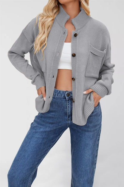 Standing Collar Plus Size Sweater – Women’s Cozy Casual & Streetwear Pullover