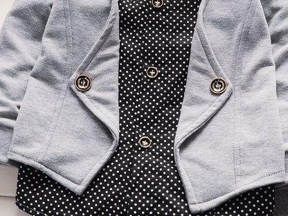 Toddler Boys Casual Suit Set Boys Clothes Set Printed Suit Infant Boys Children Clothing Set