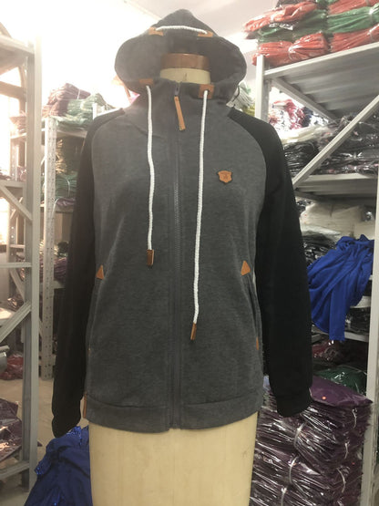 Contrast Hooded Sweatshirt