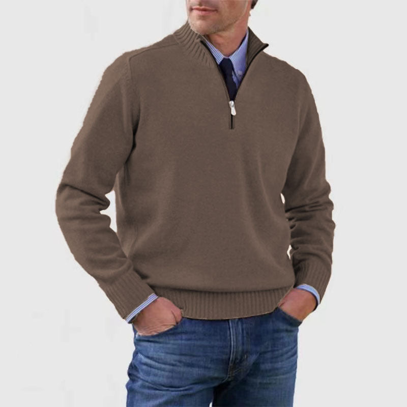 Men's Stand Collar Sweater