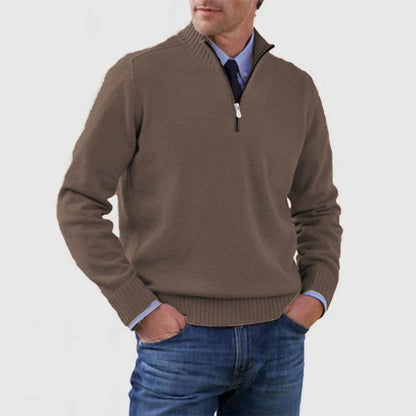 Men's Stand Collar Sweater