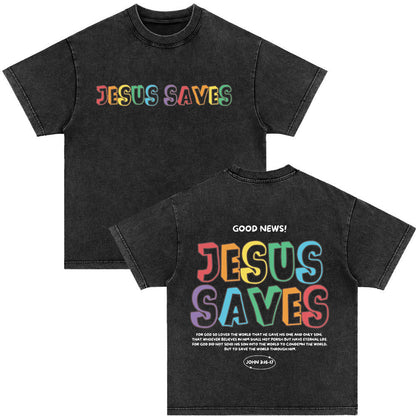 An Sngth Bible Verse Retro Washed T-shirt