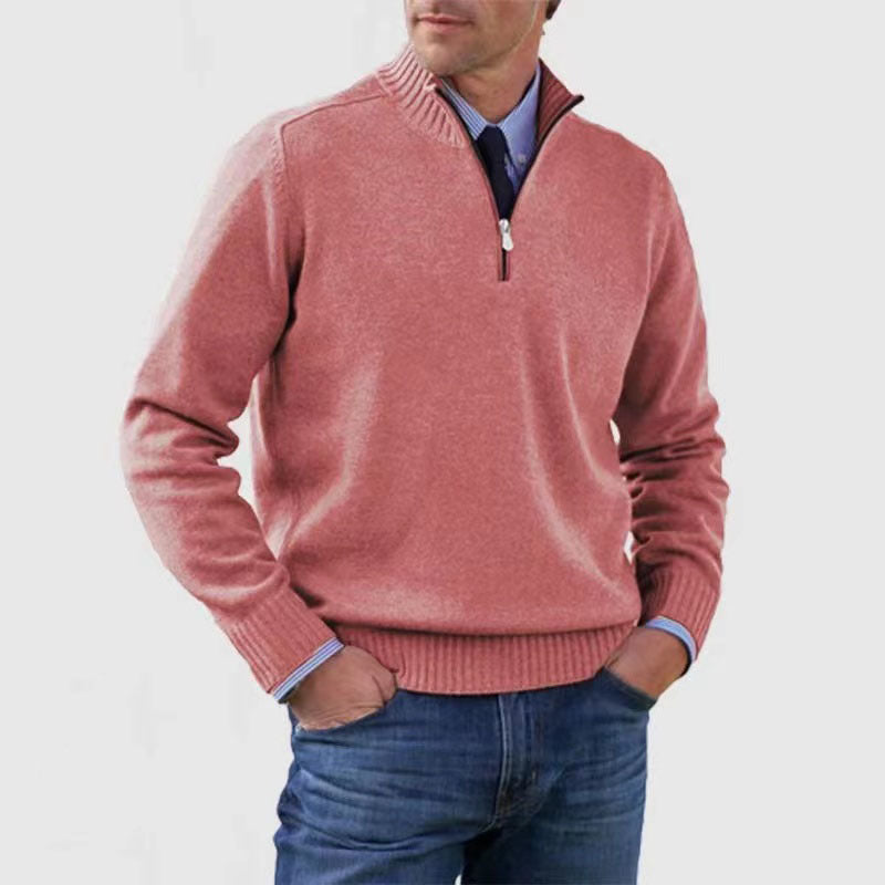 Men's Stand Collar Sweater