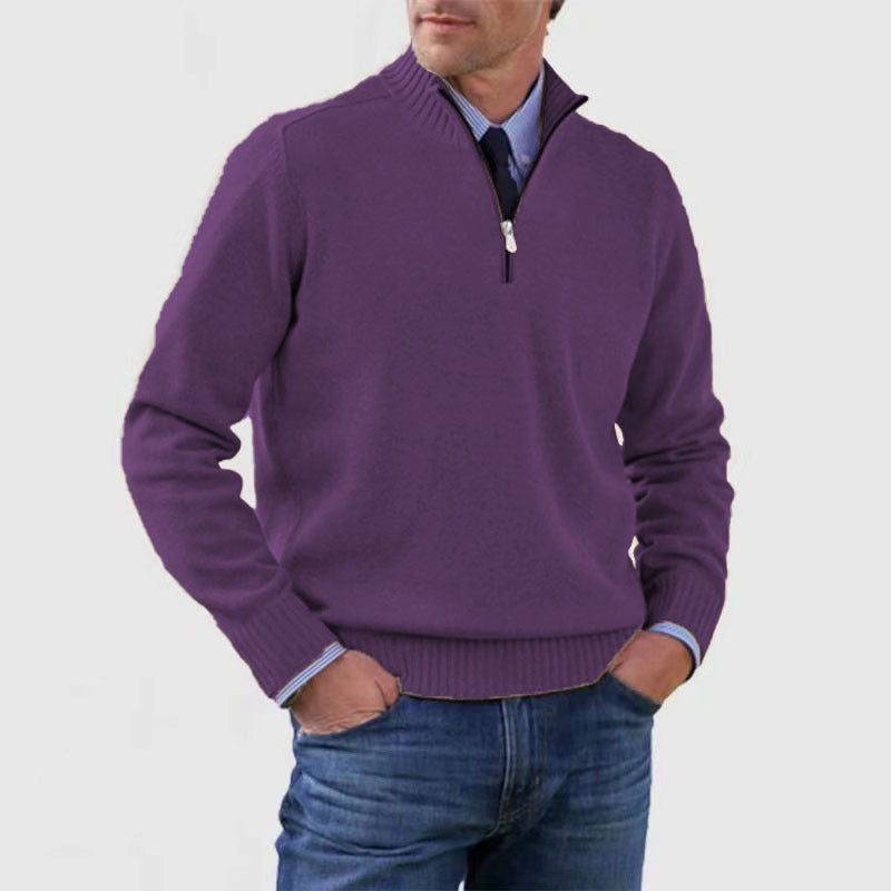 Men's Stand Collar Sweater