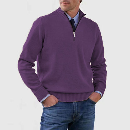 Men's Stand Collar Sweater
