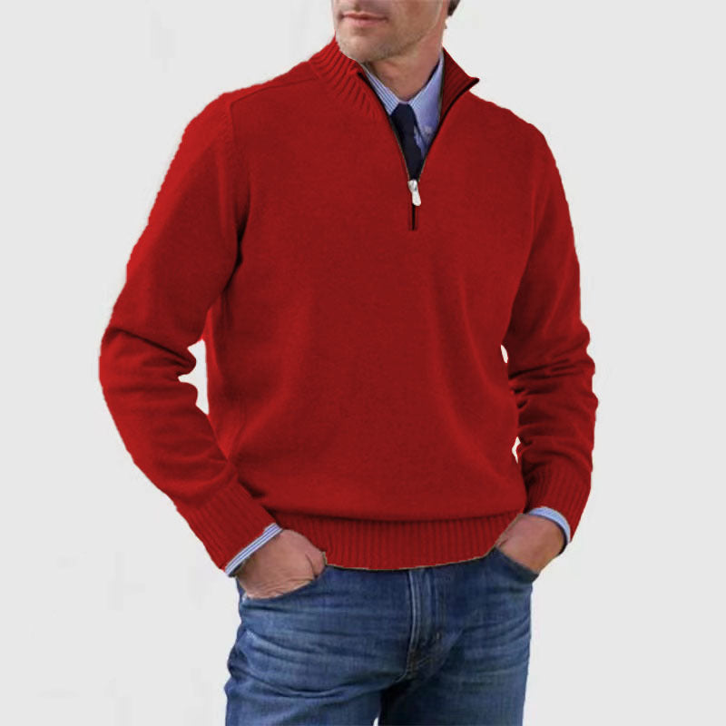 Men's Stand Collar Sweater