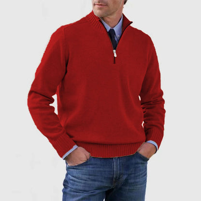 Men's Stand Collar Sweater
