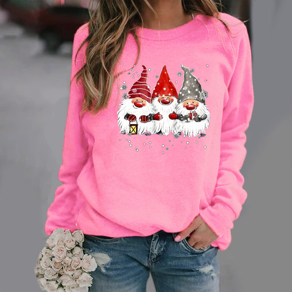 Graphic Print Long Sleeved Round Neck Sweatshirt
