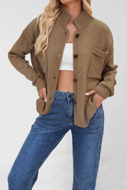 Standing Collar Plus Size Sweater – Women’s Cozy Casual & Streetwear Pullover