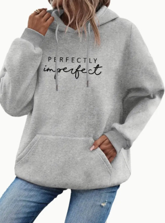 Perfectly Imperfect Hoodie for Women – Inspirational Oversized Sweatshirt | Cozy Motivational Hoodie Czech Republic