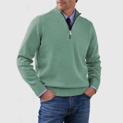 Men's Stand Collar Sweater