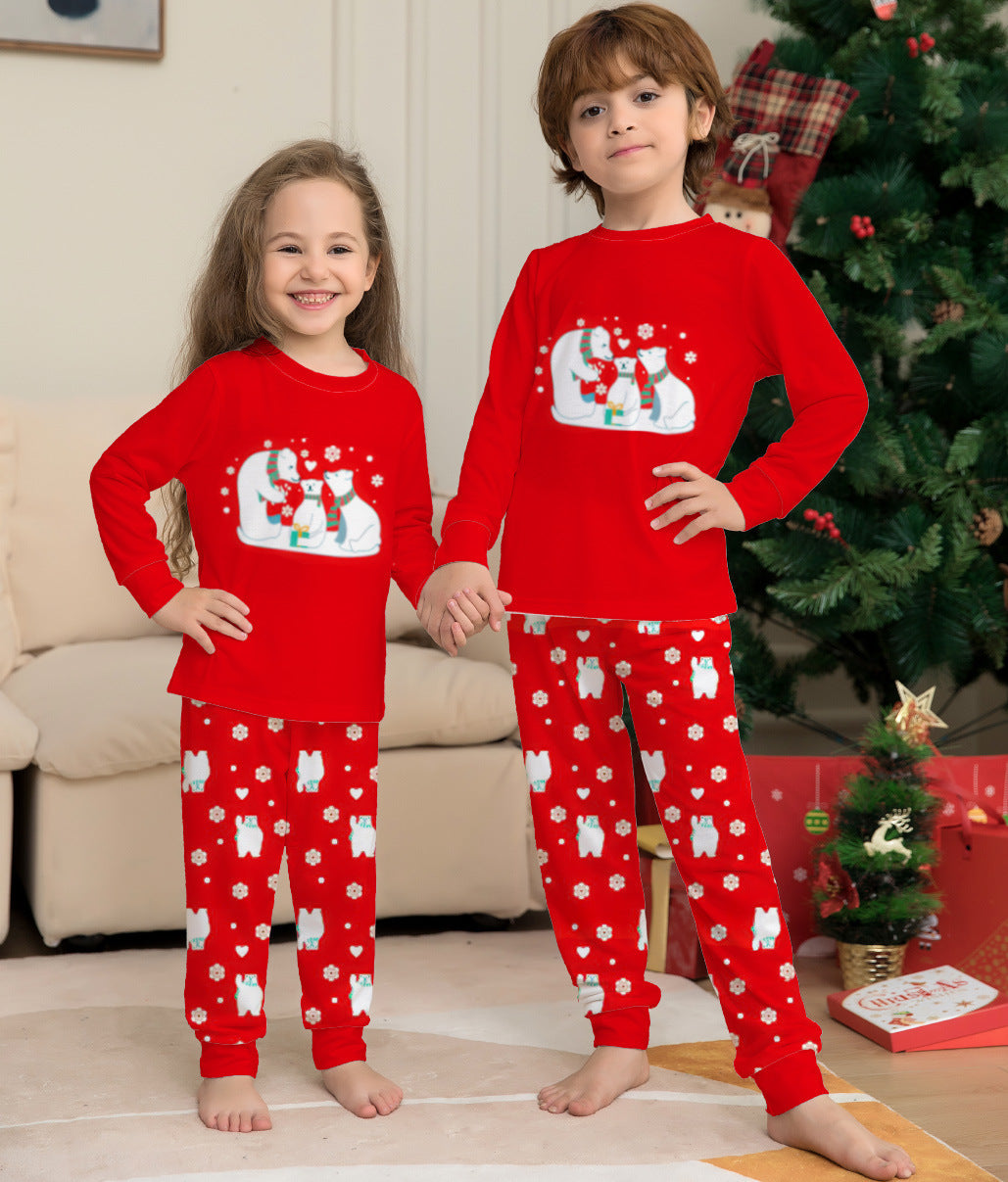 Two Piece Family Home Clothes In Autumn And Winter
