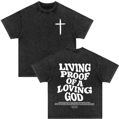An Sngth Bible Verse Retro Washed T-shirt
