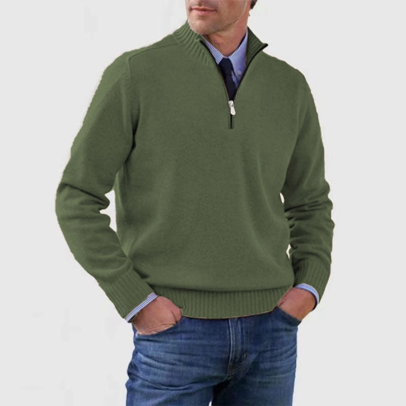 Men's Stand Collar Sweater
