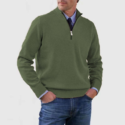 Men's Stand Collar Sweater