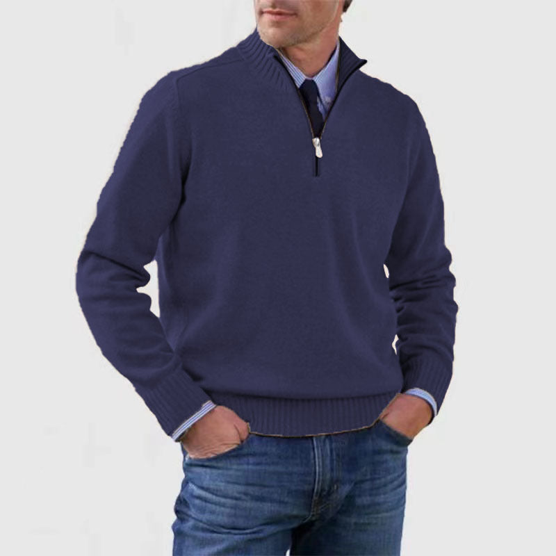 Men's Stand Collar Sweater