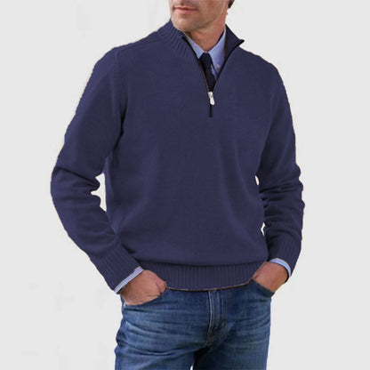 Men's Stand Collar Sweater