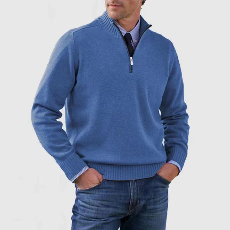 Men's Stand Collar Sweater