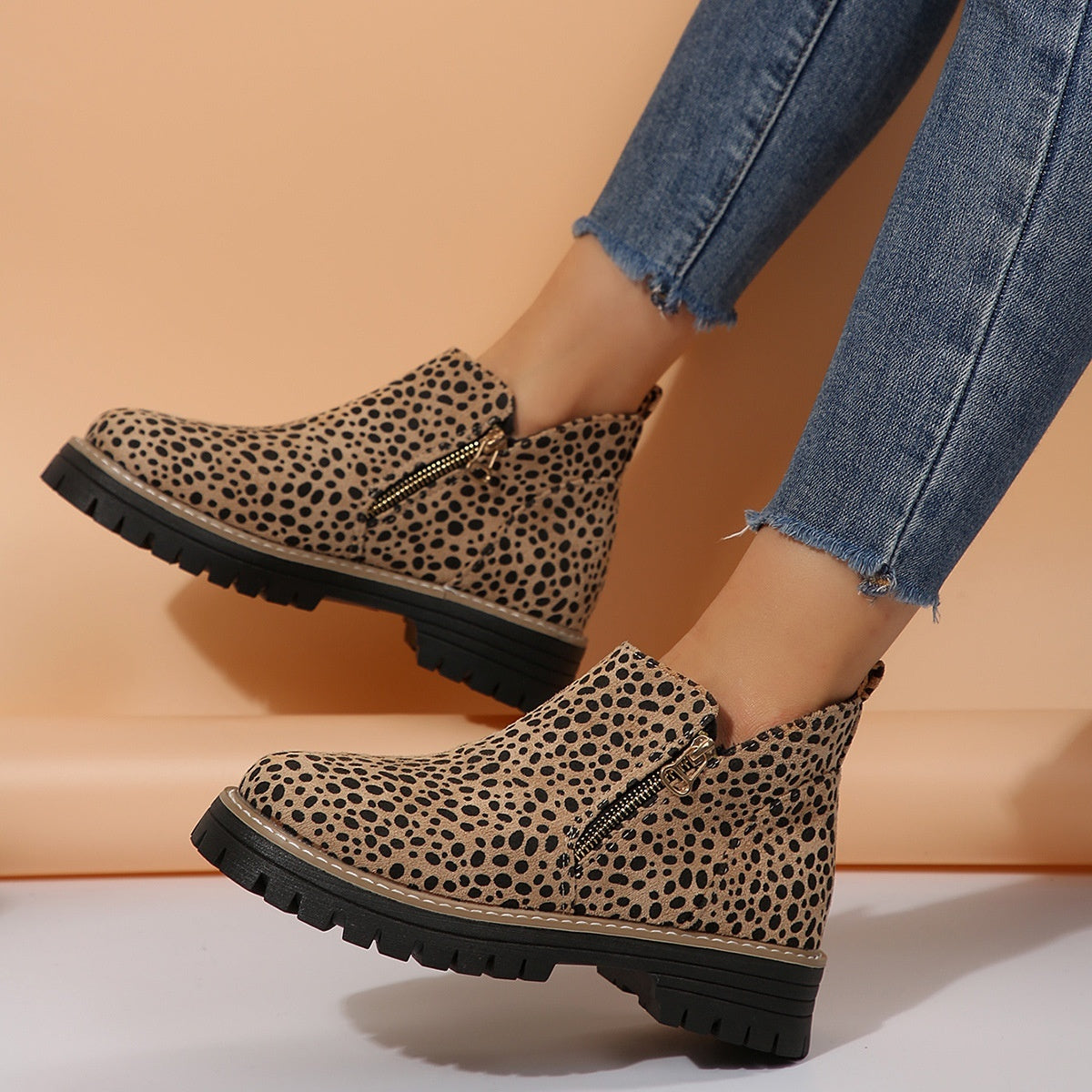 Autumn Winter Suede Shoes Women
