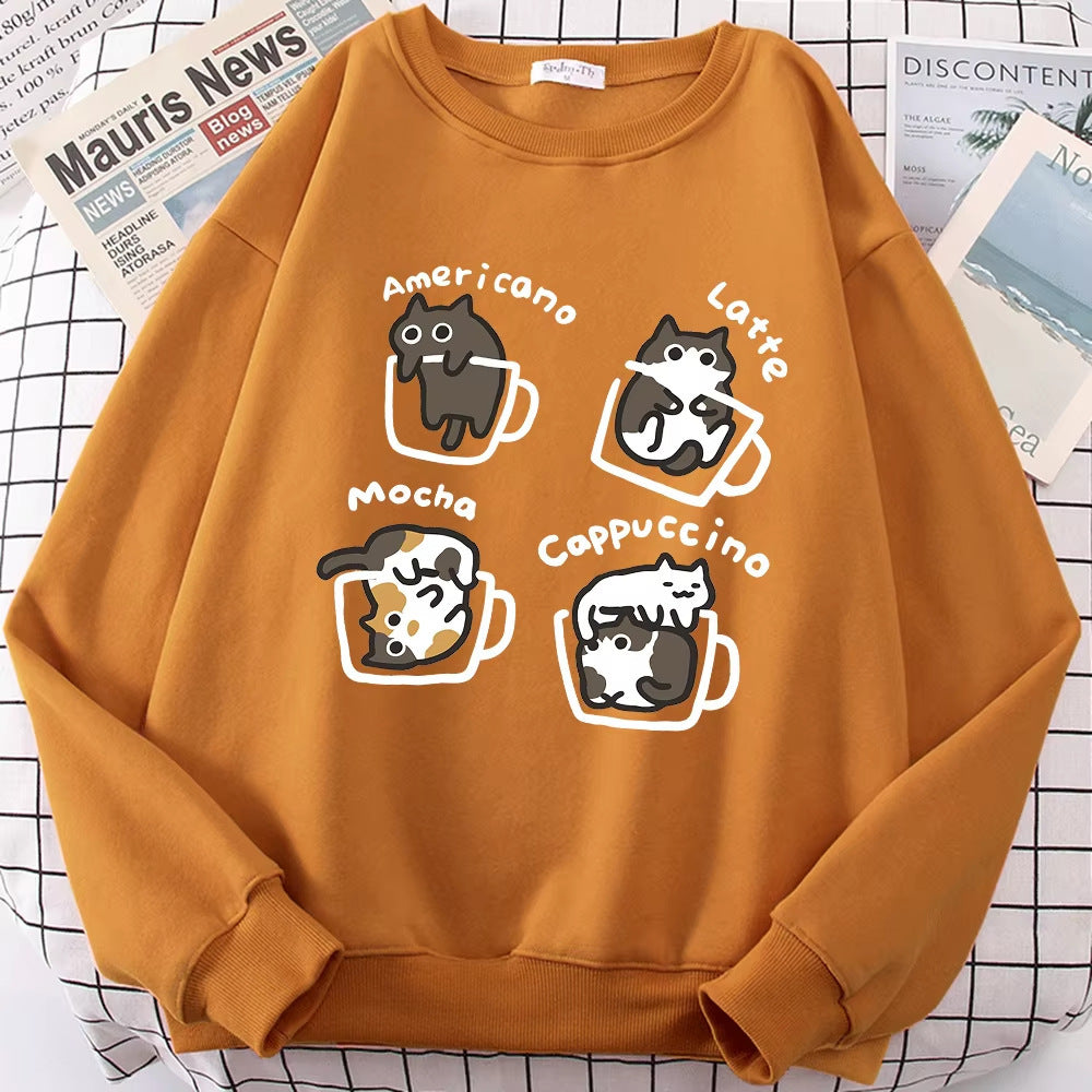 Coffee Cute Sweater for Women – Cozy Aesthetic Knit Pullover