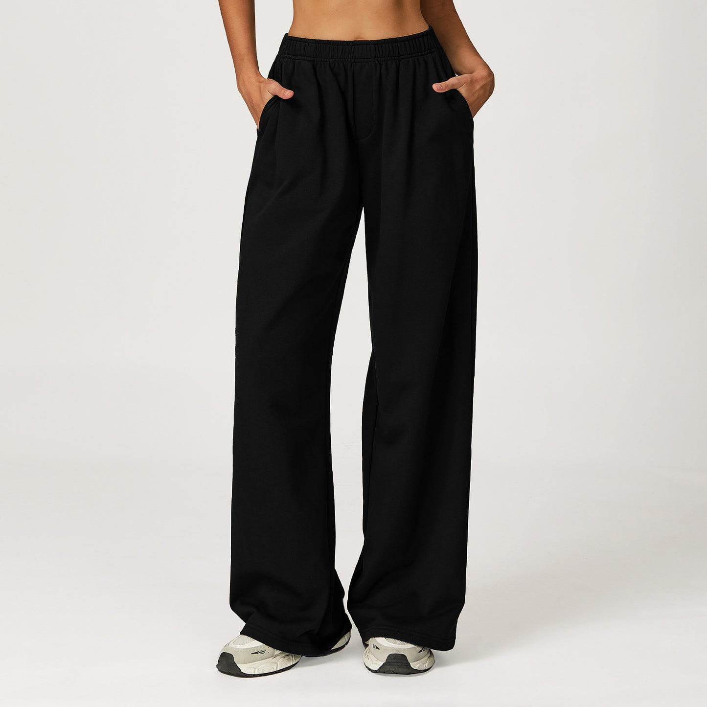 High Waist Long Wide-Leg Pants