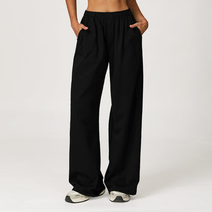 High Waist Long Wide-Leg Pants