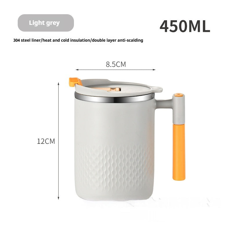 New Double-layer Stainless Steel Liner Mug With Lid Anti-scald Cup Office Tumbler