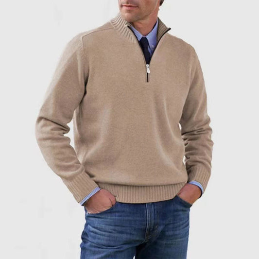 Men's Stand Collar Sweater