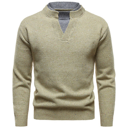 American Retro Two-piece V-neck Dotted Sweater