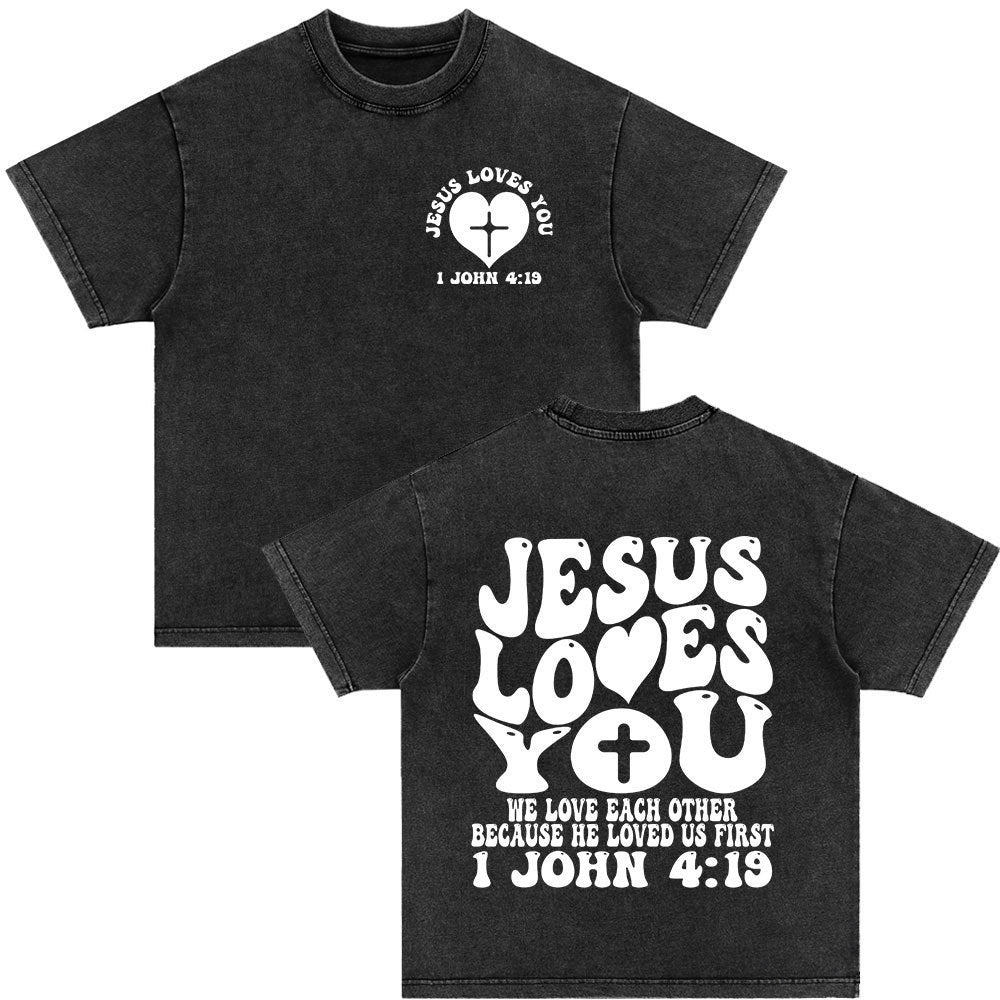 An Sngth Bible Verse Retro Washed T-shirt