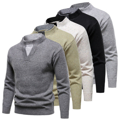 American Retro Two-piece V-neck Dotted Sweater