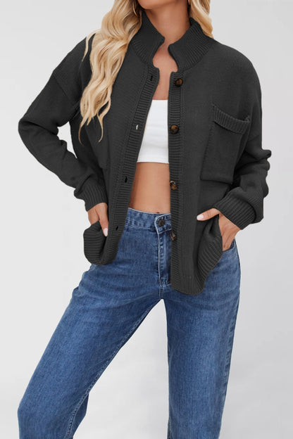 Standing Collar Plus Size Sweater – Women’s Cozy Casual & Streetwear Pullover