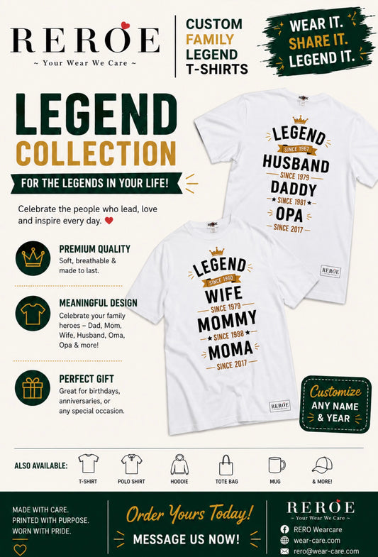 Customized LEGEND Shirts
