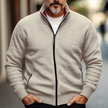 Men's Fleece-lined Thickened Sweater Trendy Sweater