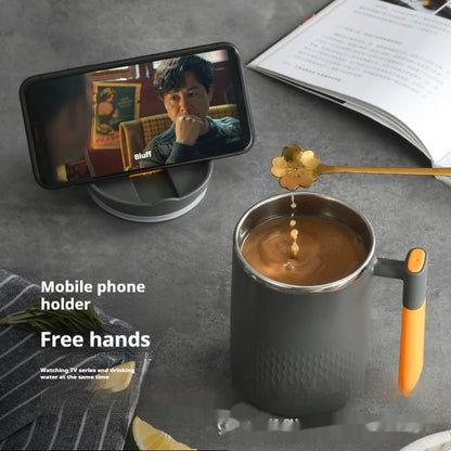 New Double-layer Stainless Steel Liner Mug With Lid Anti-scald Cup Office Tumbler