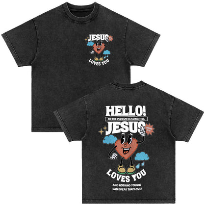 An Sngth Bible Verse Retro Washed T-shirt
