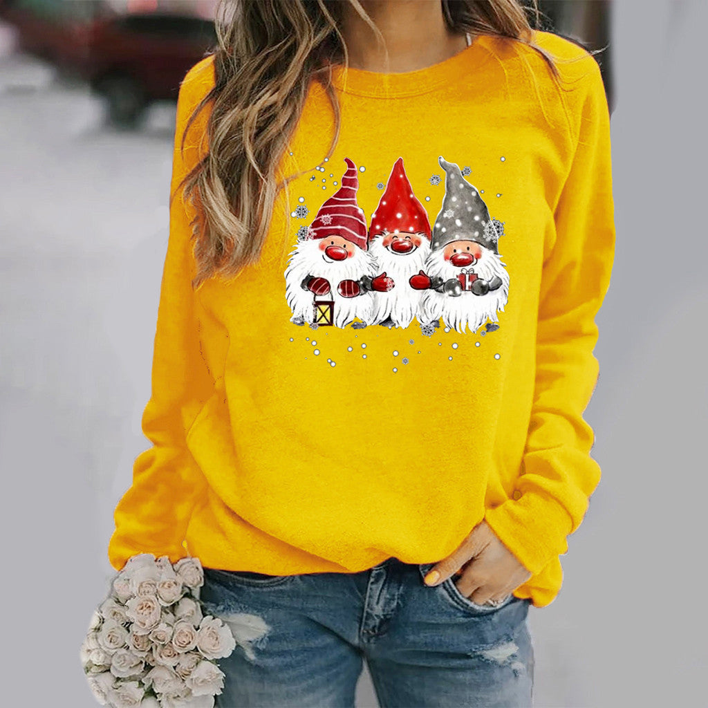 Graphic Print Long Sleeved Round Neck Sweatshirt