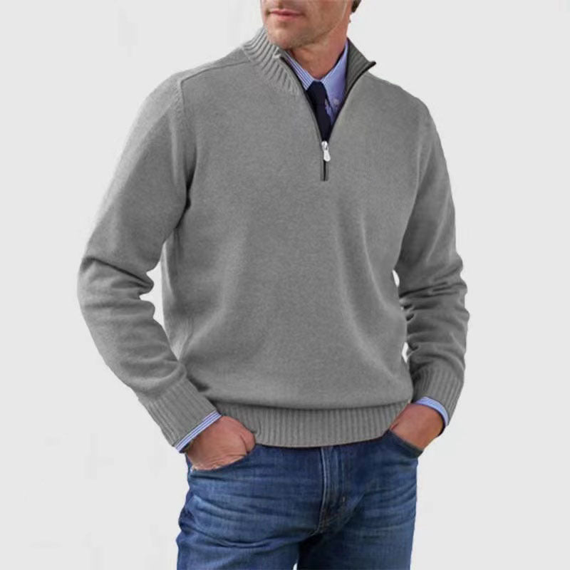 Men's Stand Collar Sweater