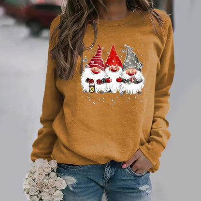 Graphic Print Long Sleeved Round Neck Sweatshirt