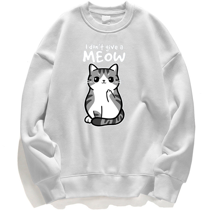Cartoon Kitten Pattern Sweater European Size