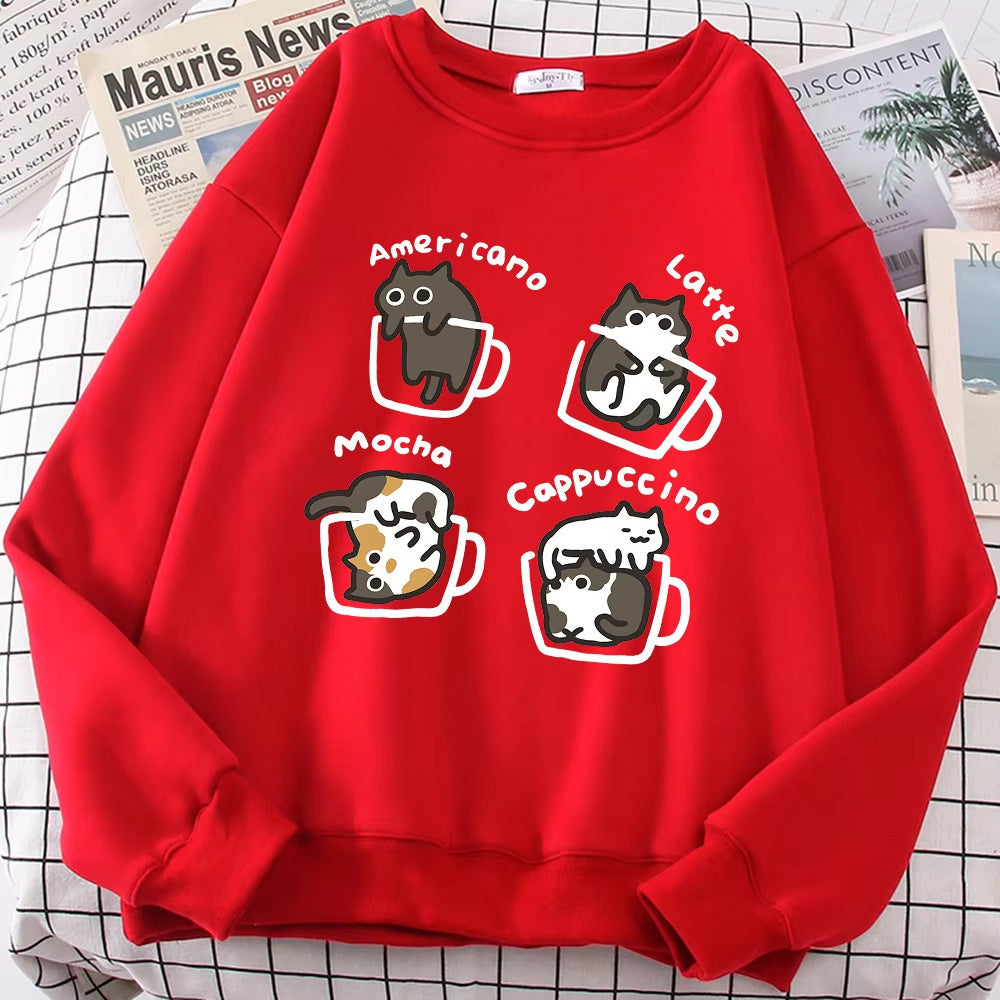Coffee Cute Sweater for Women – Cozy Aesthetic Knit Pullover