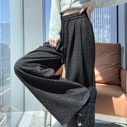 Chic Plaid Straight Pants