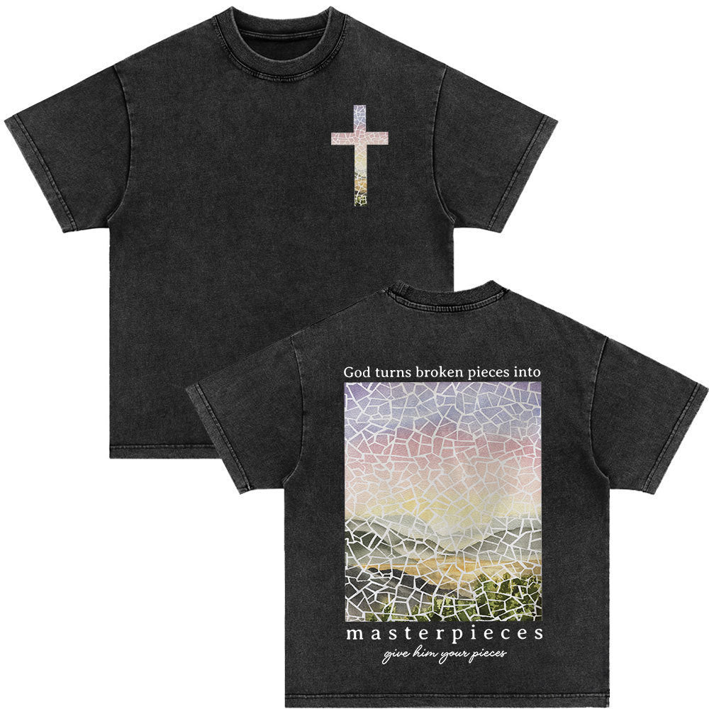 An Sngth Bible Verse Retro Washed T-shirt